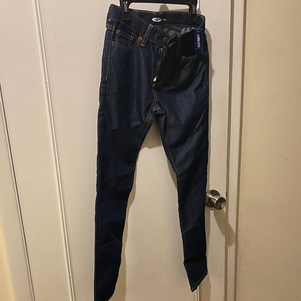 Old Navy Dark Indigo Straight Jeans